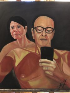 Autoportret z żoną